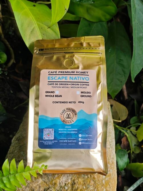 Escape Nativo – Café Premium Honey, Origen Santander, Especial Fermentado - 454g