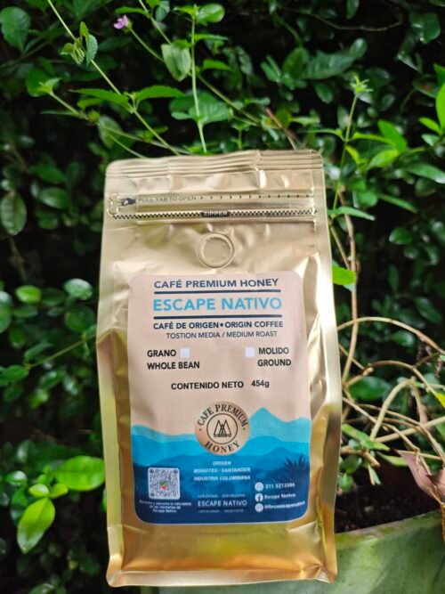 Escape Nativo – Café Premium Honey, Origen Santander, Especial Fermentado - 454g