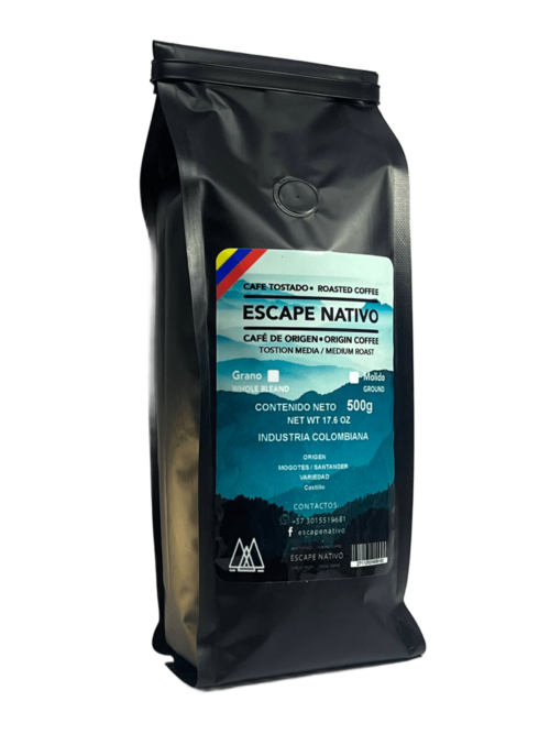 Escape Nativo – Café Premium Honey, Origen Santander, Especial Fermentado - 454g