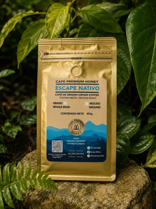 Escape Nativo – Café Premium Honey, Origen Santander, Especial Fermentado - 454g