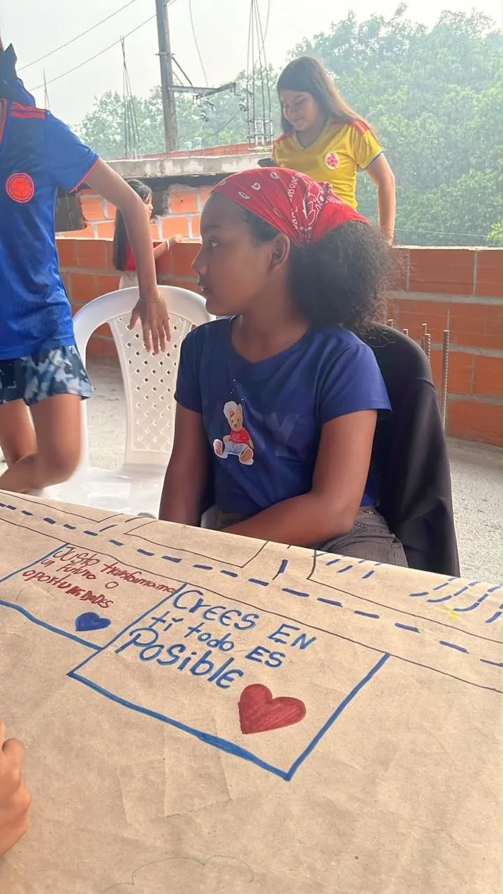 En el mural de los más pequeños: «Crees en ti, todo es posible»