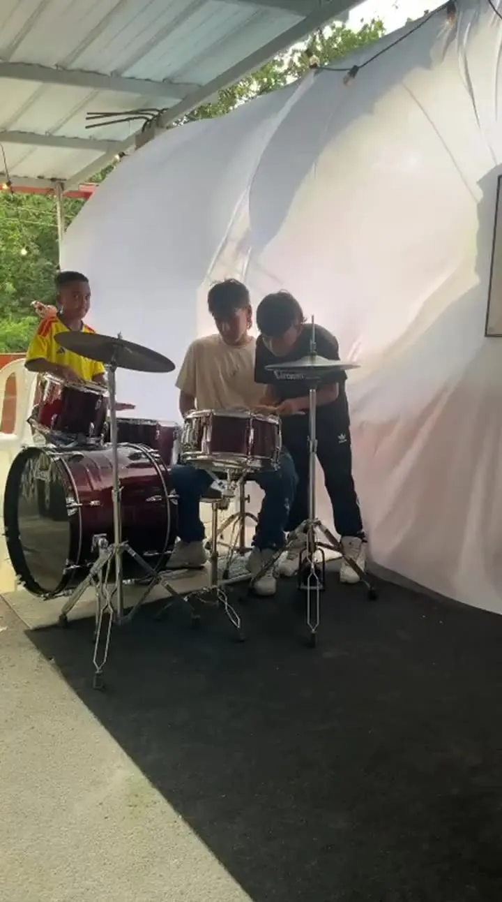 Taller de música en la terraza